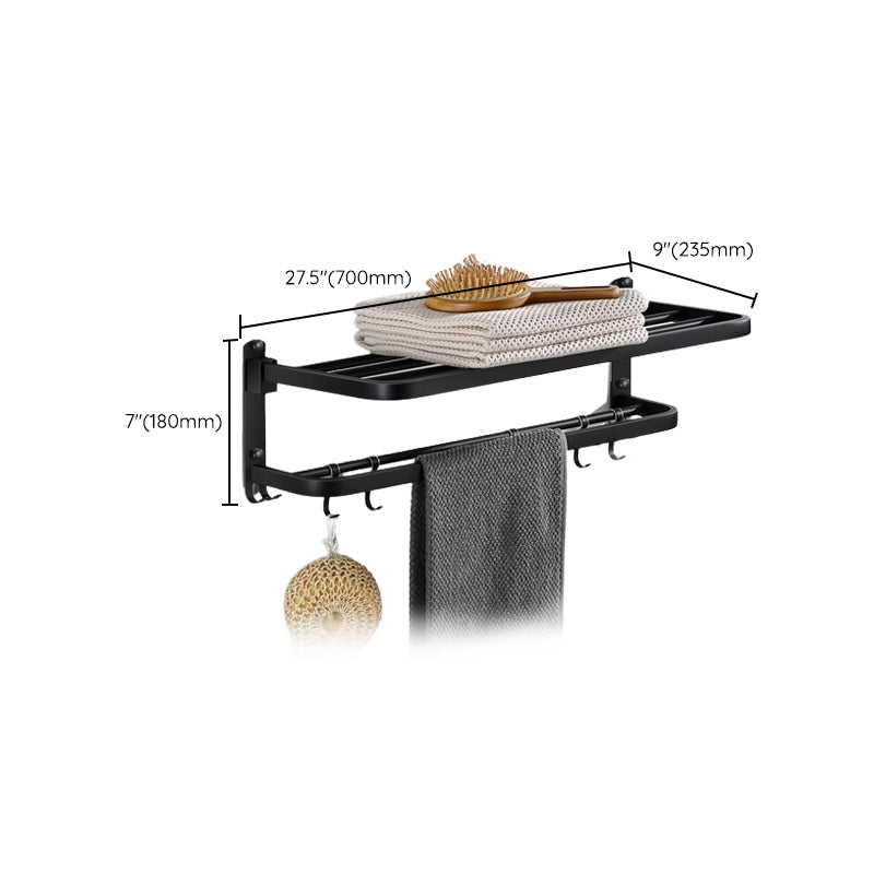 Avtoit | Modern Bathroom Accessories Black Paper Holder Bathroom Shelf Bathroom Accessory Set