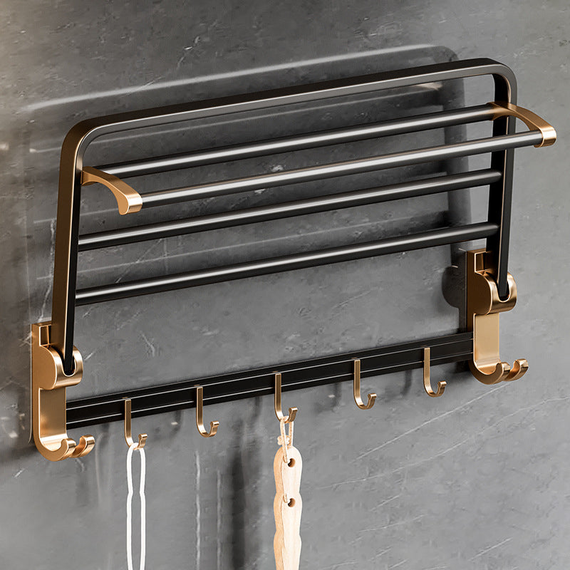 Avtoit | Traditional Black Aluminum Bathroom Fittings Set Bathroom Accessories Kit