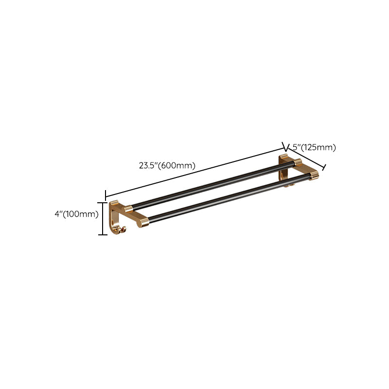 Avtoit | Traditional Black Aluminum Bathroom Fittings Set Bathroom Accessories Kit