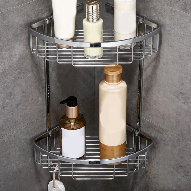 Avtoit | Modern Bathroom Hardware Paper Holder Bathroom Shelf Silver Bathroom Accessory Set