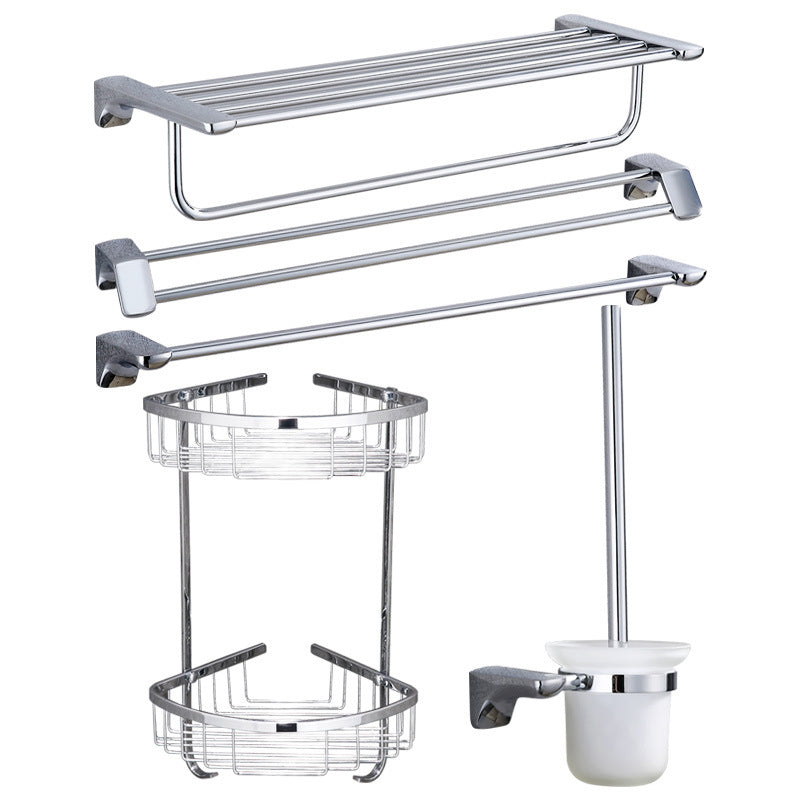Avtoit | Modern Bathroom Hardware Paper Holder Bathroom Shelf Silver Bathroom Accessory Set