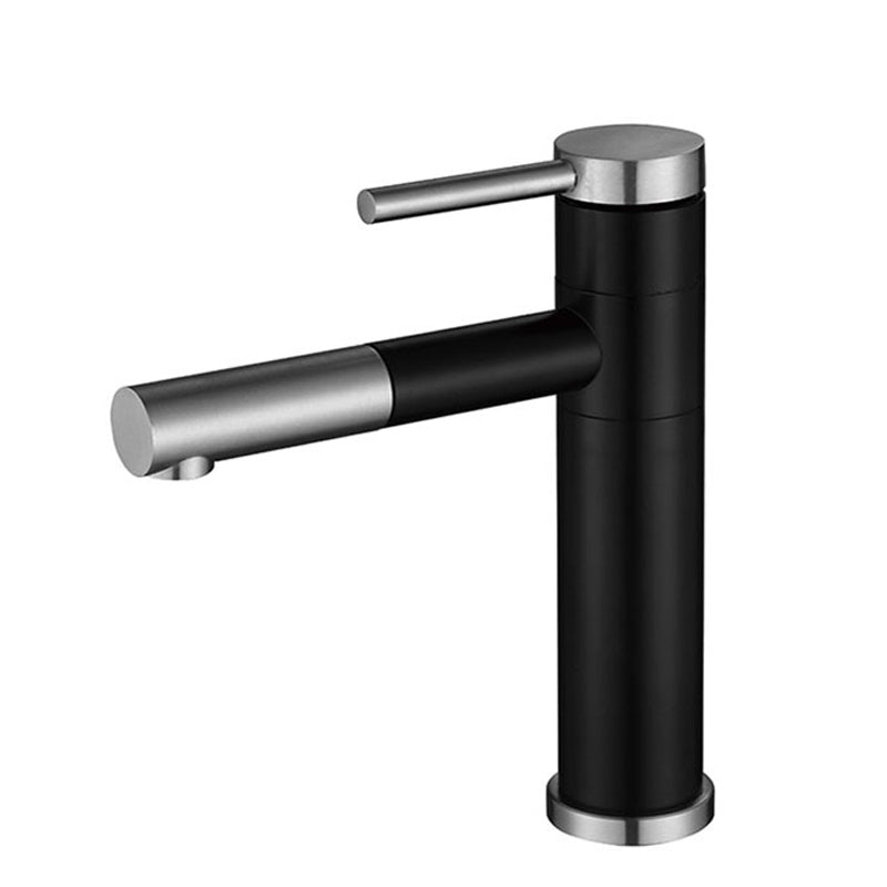 Avtoit | Modern Vessel Sink Faucet Stainless Steel Single Handle Low Arc Pull Down Vessel Faucet