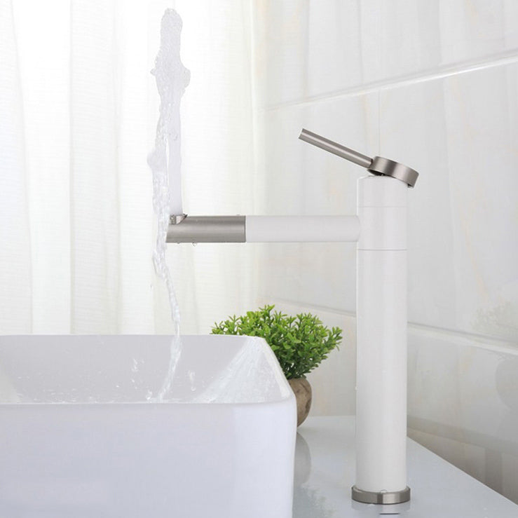 Avtoit | Modern Vessel Sink Faucet Stainless Steel Single Handle Low Arc Pull Down Vessel Faucet