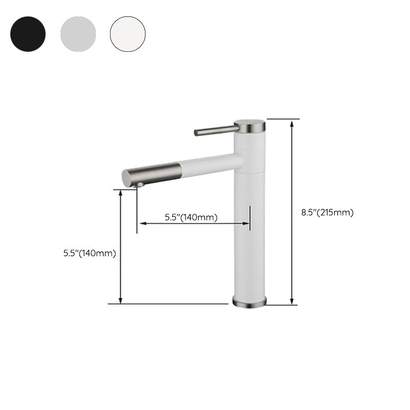 Avtoit | Modern Vessel Sink Faucet Stainless Steel Single Handle Low Arc Pull Down Vessel Faucet