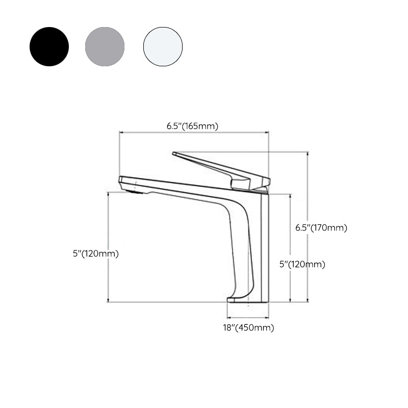 Avtoit | Modern centerset bathroom faucet Solid color copper faucet for the bathroom