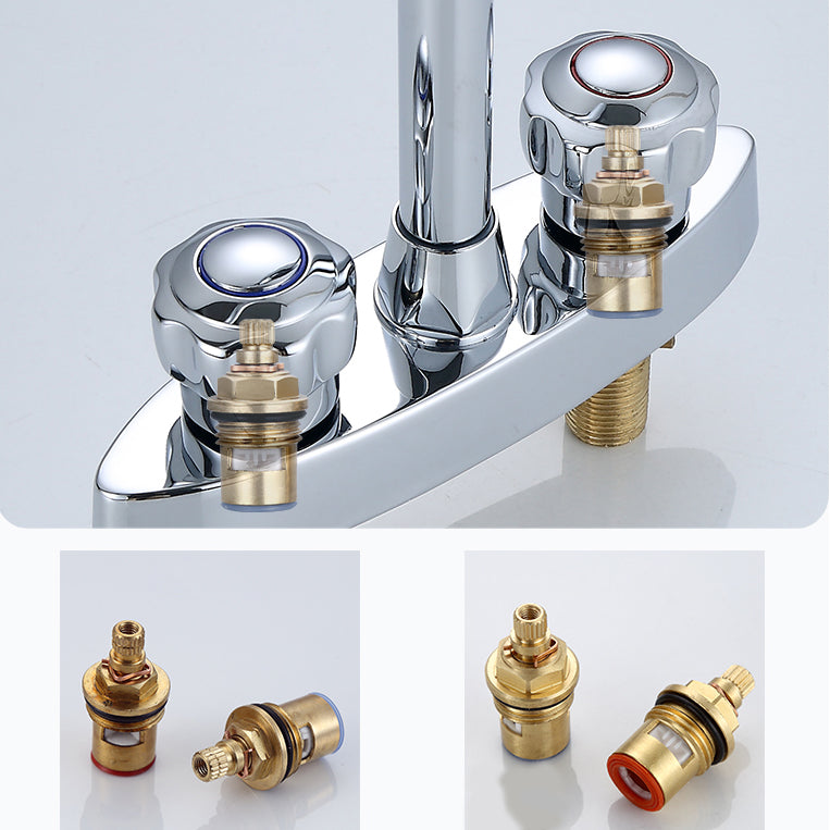 Avtoit | High arch conversion faucet two-handle brass sink faucet for the bathroom