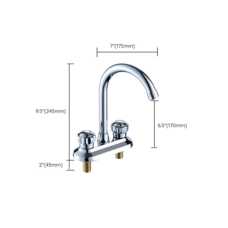 Avtoit | High arch conversion faucet two-handle brass sink faucet for the bathroom
