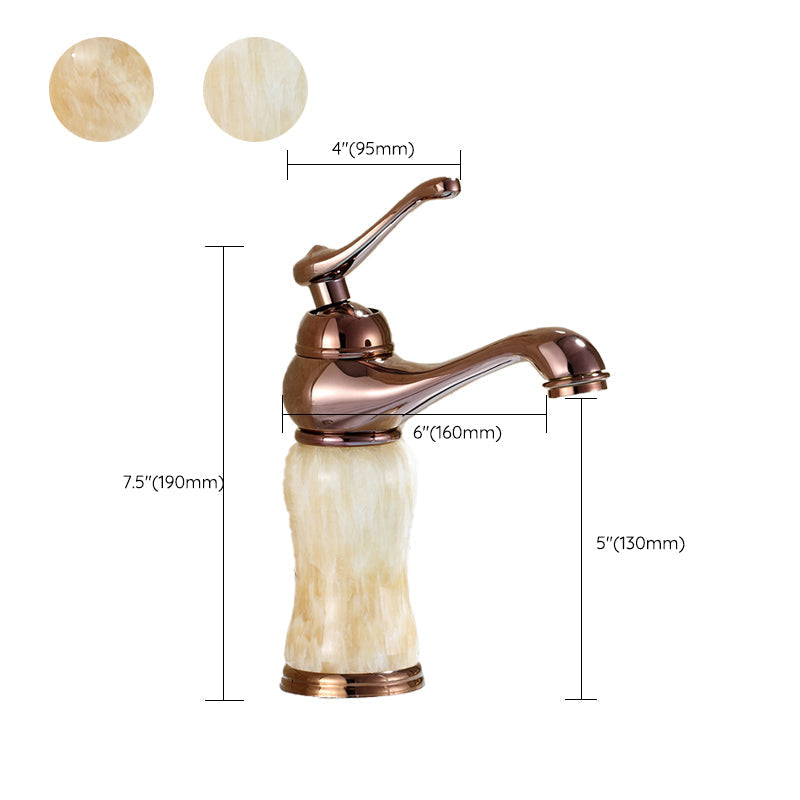 Avtoit | Luxury Vessel Faucet Brass Lever Handles Low Arc Sink Faucet