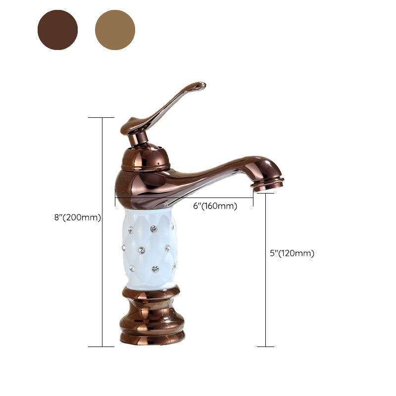 Avtoit | Luxury Vessel Faucet Brass Lever Handles Low Arc Sink Faucet
