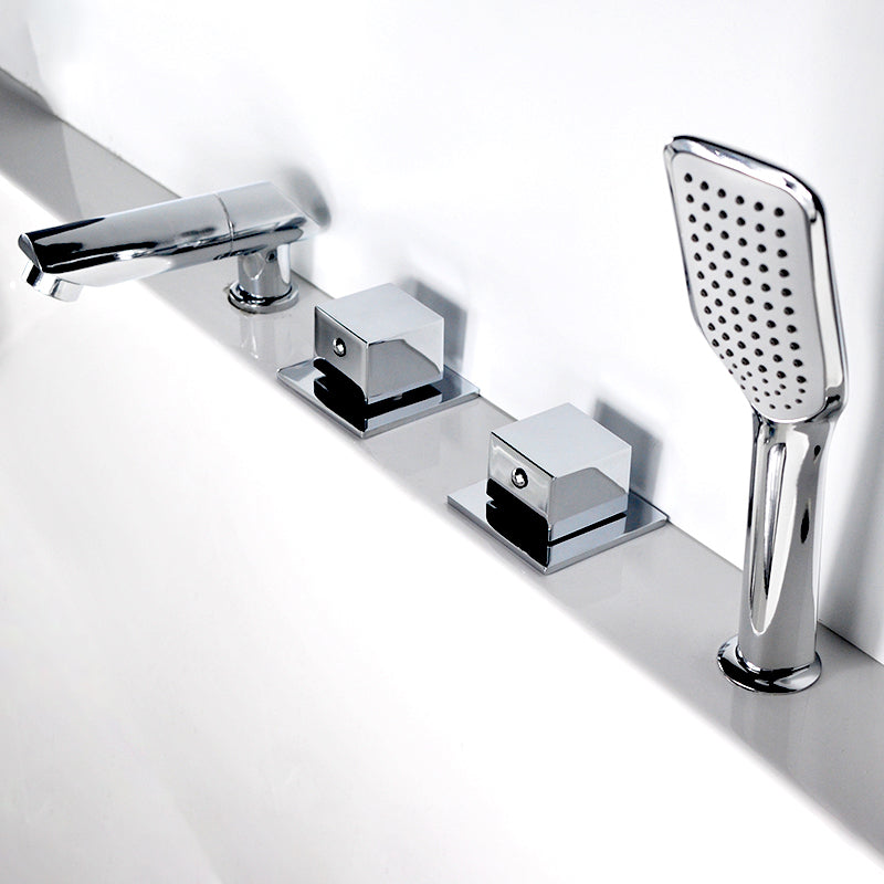Avtoit | Wall-mounted Copper Roman Bathtub Faucet Low Arc Roman Bathtub Filler Trim