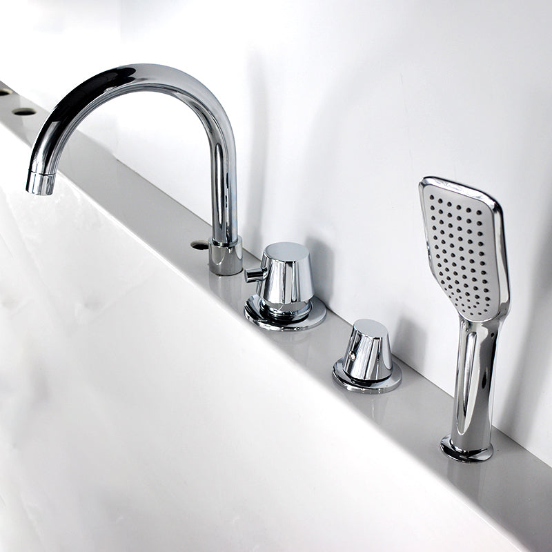 Avtoit | Wall-mounted Copper Roman Bathtub Faucet Low Arc Roman Bathtub Filler Trim