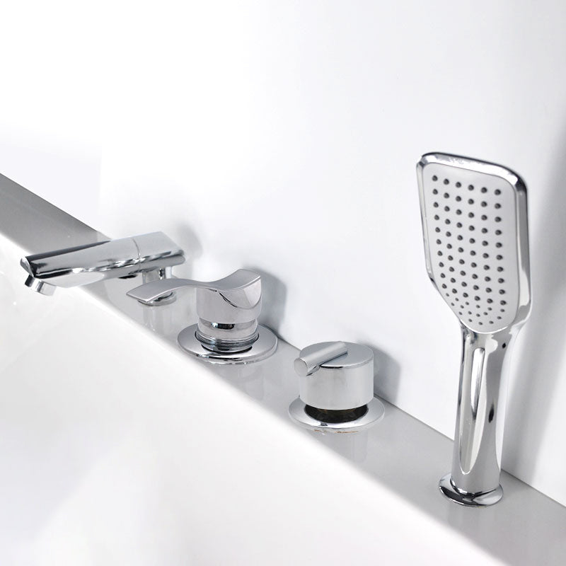 Avtoit | Wall-mounted Copper Roman Bathtub Faucet Low Arc Roman Bathtub Filler Trim