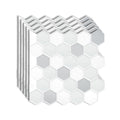 Avtoit | Peel-and-Stick Tiles Hexagonal Waterproof PVC Peel & Stick Mosaic Tile for Shower