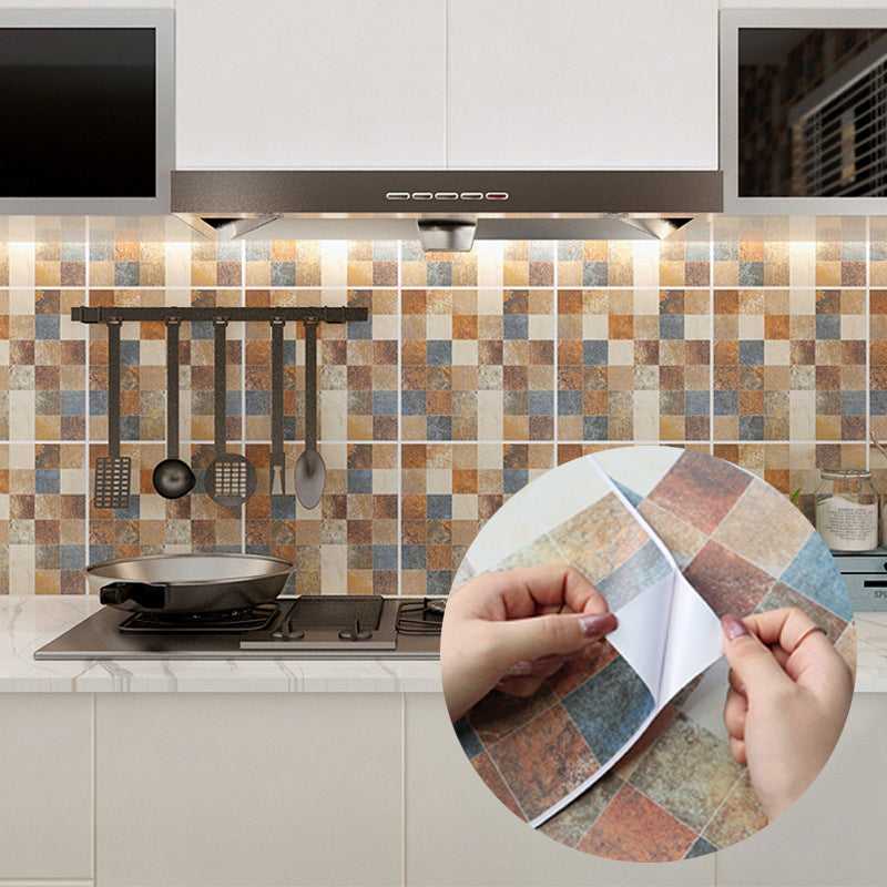Avtoit | Peel & Stick Tiles Square Stain Resistant Plastic Peel and Stick Tiles for Kitchen 20 Pack