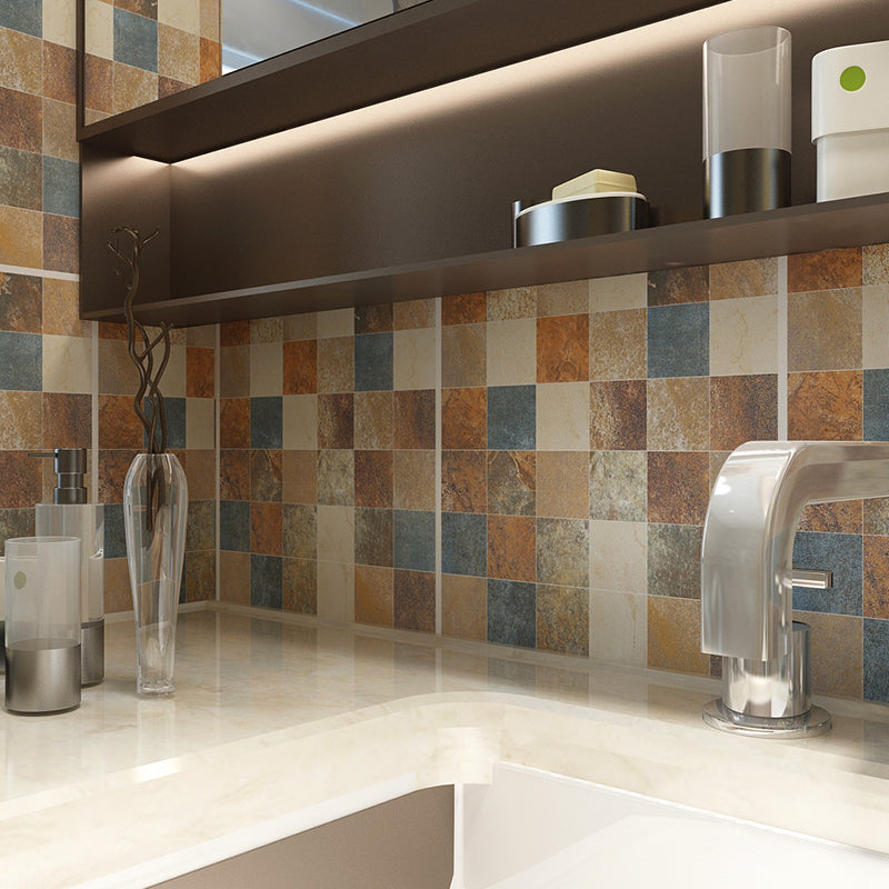 Avtoit | Peel & Stick Tiles Square Stain Resistant Plastic Peel and Stick Tiles for Kitchen 20 Pack