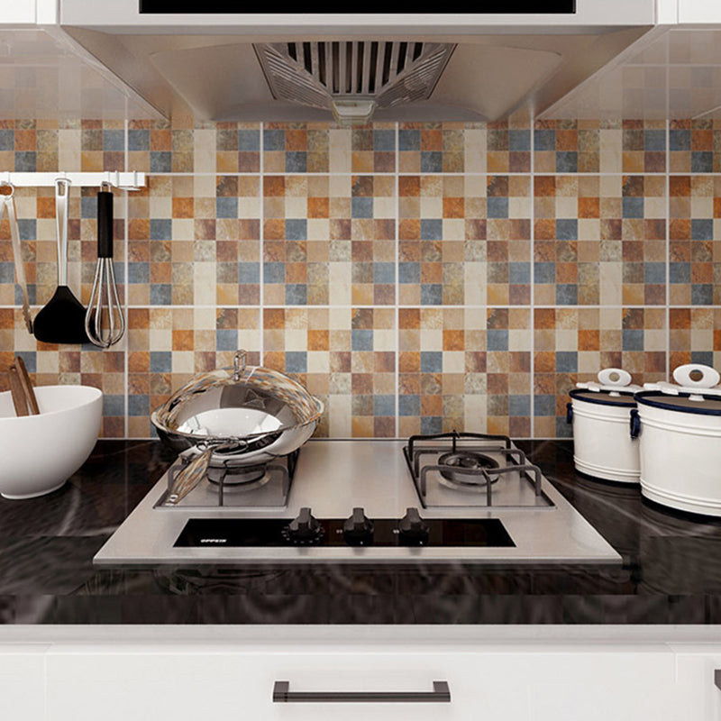 Avtoit | Peel & Stick Tiles Square Stain Resistant Plastic Peel and Stick Tiles for Kitchen 20 Pack