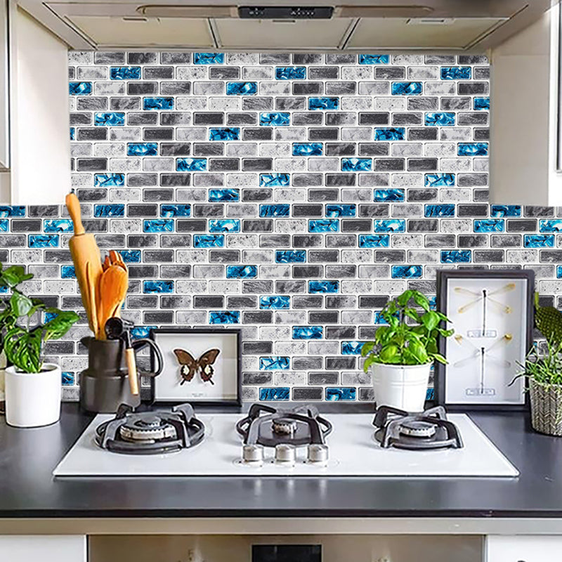 Avtoit | Peel and Stick Wall Tile Water Repellent Rectangle PVC Peel & Stick Subway Tile