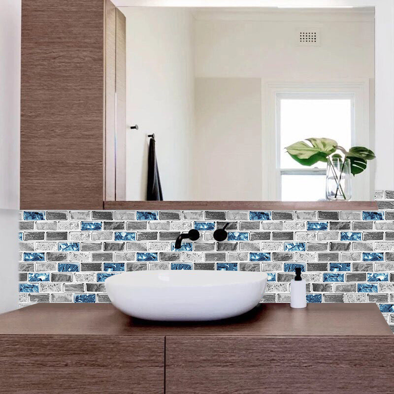 Avtoit | Peel and Stick Wall Tile Water Repellent Rectangle PVC Peel & Stick Subway Tile