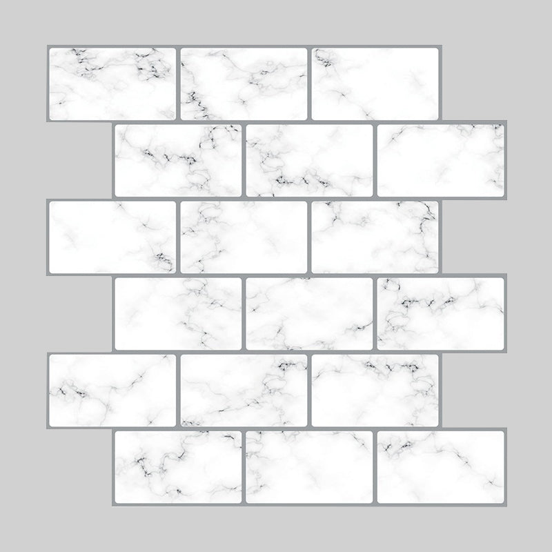 Avtoit | Peel and Stick Wall Tile Water Repellent Rectangle PVC Peel & Stick Subway Tile