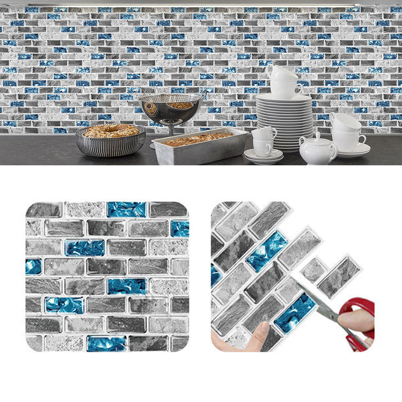 Avtoit | Peel and Stick Wall Tile Water Repellent Rectangle PVC Peel & Stick Subway Tile