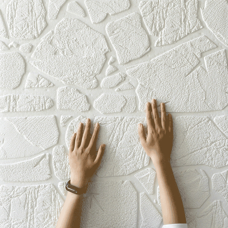 Avtoit | Modern Pearl Wainscoting PVC Wall Access Panel Peel and Stick Wall Tile for Bedroom