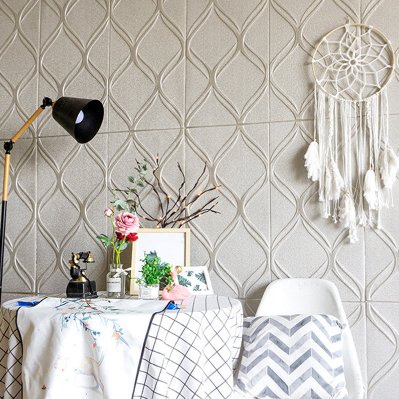 Avtoit | Contemporary waterproof wall planks striped brick bedroom wall panels