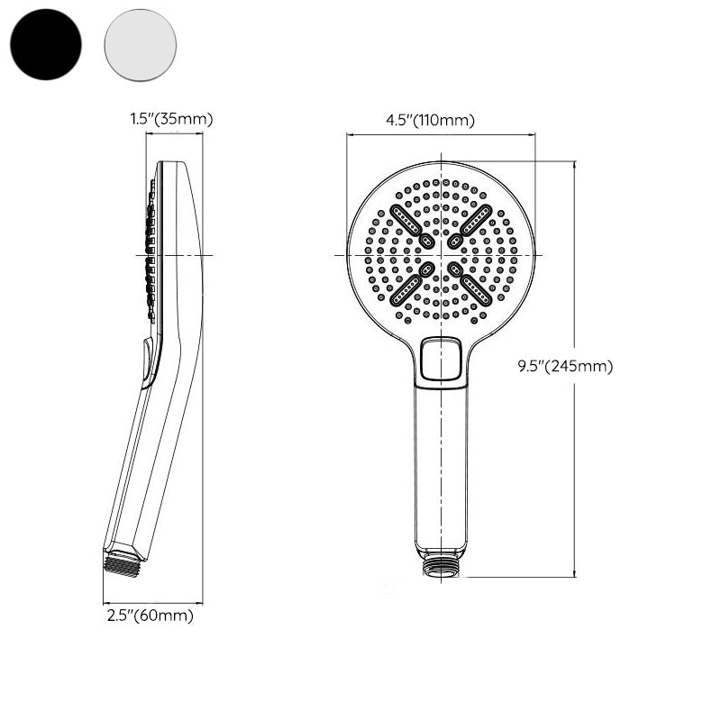Avtoit | Contemporary Handheld Shower Self-Cleaning Wall-Mounted Handheld Shower