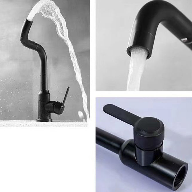Avtoit | Modern sink faucet bathroom faucet brass lever swivel spout sink faucet