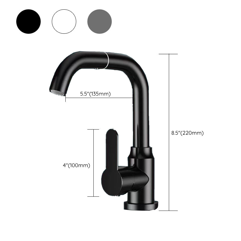 Avtoit | Modern sink faucet bathroom faucet brass lever swivel spout sink faucet