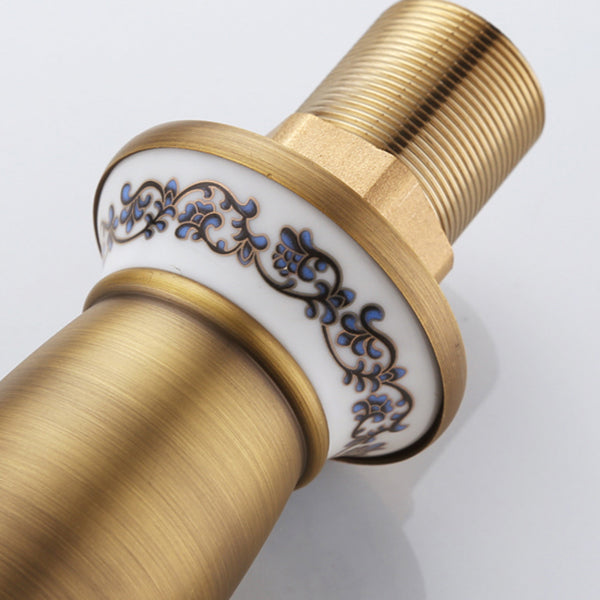 Avtoit | Low arch country vessel faucet single lever brass faucet for bathroom