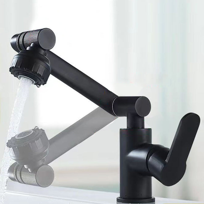 Avtoit | Modern sink faucet stainless steel lever handles swivel spout sink faucet