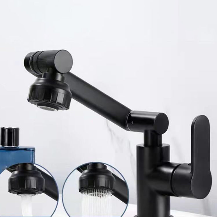 Avtoit | Modern sink faucet stainless steel lever handles swivel spout sink faucet