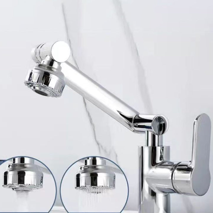 Avtoit | Modern sink faucet stainless steel lever handles swivel spout sink faucet