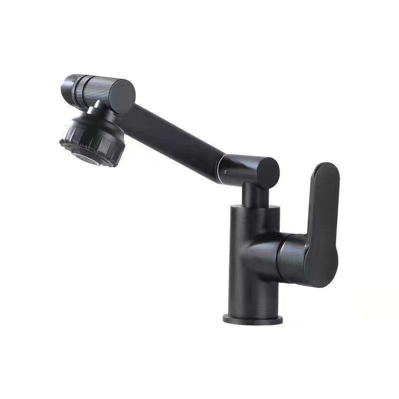 Avtoit | Modern sink faucet stainless steel lever handles swivel spout sink faucet