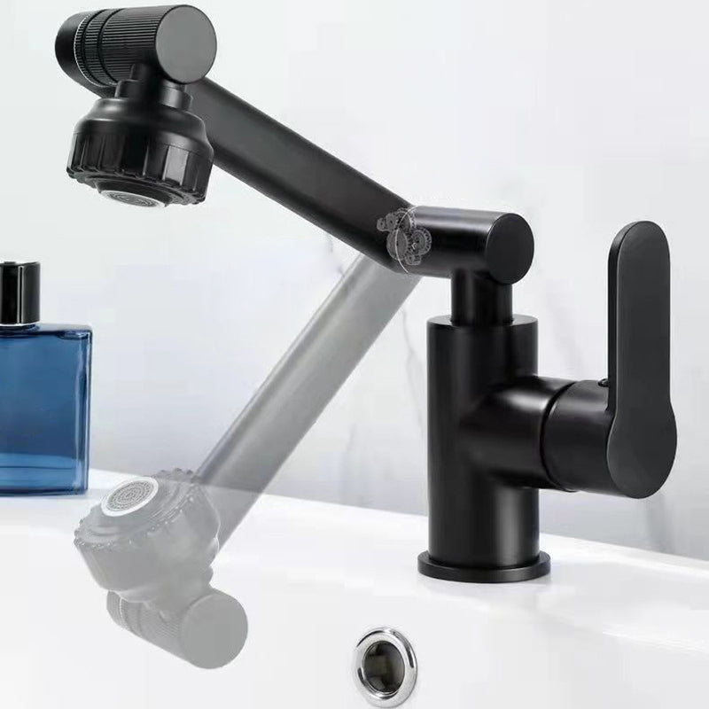 Avtoit | Modern sink faucet stainless steel lever handles swivel spout sink faucet