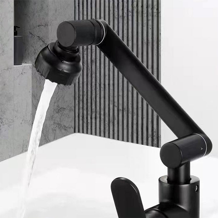 Avtoit | Modern sink faucet stainless steel lever handles swivel spout sink faucet