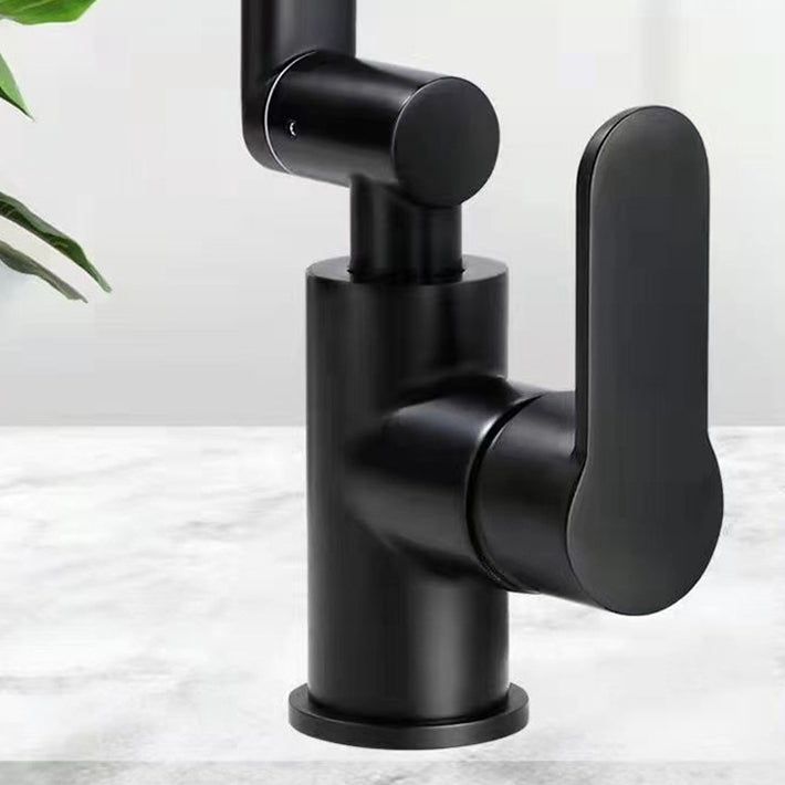 Avtoit | Modern sink faucet stainless steel lever handles swivel spout sink faucet