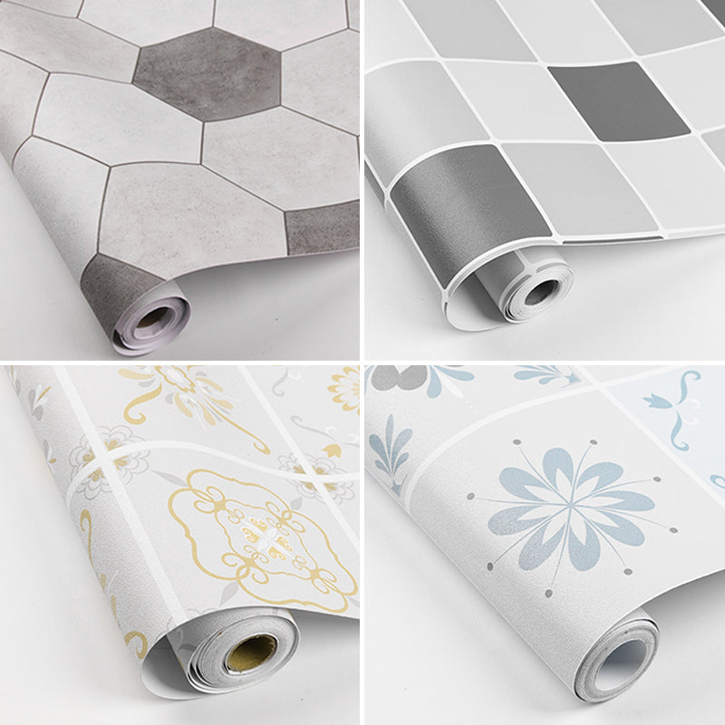 Avtoit | Modern PVC floor tiles with diamond pattern, self-adhesive vinyl floor planks