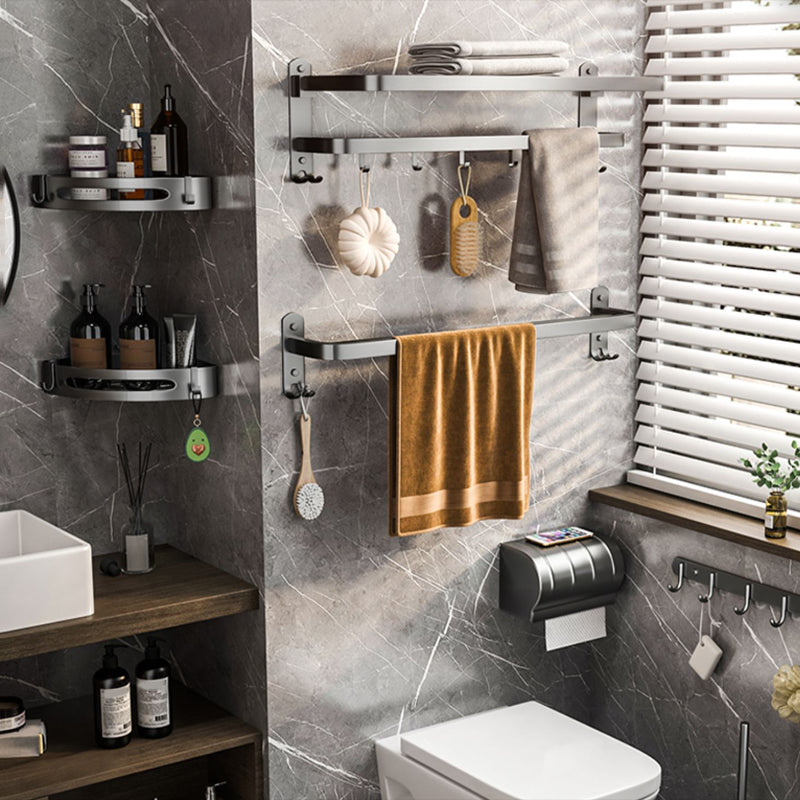 Avtoit | Modern gray bathroom accessory set bathroom shelf bath hardware set