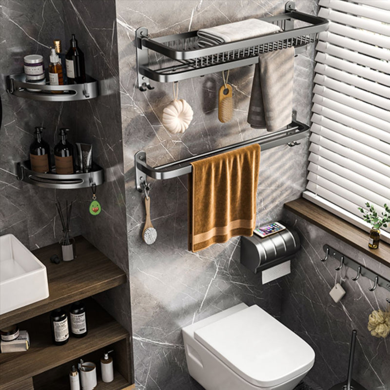 Avtoit | Modern gray bathroom accessory set bathroom shelf bath hardware set