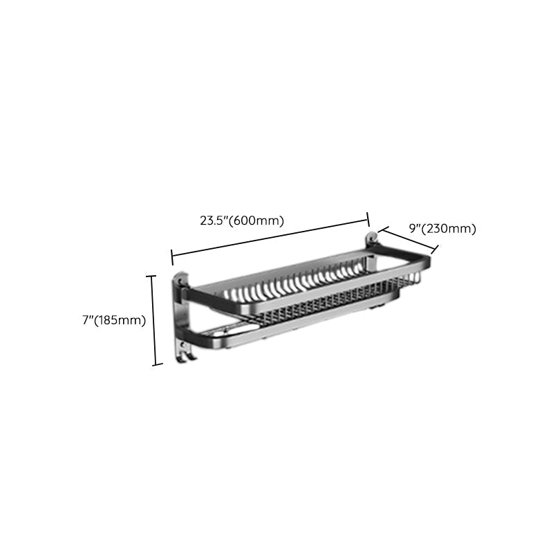 Avtoit | Modern gray bathroom accessory set bathroom shelf bath hardware set