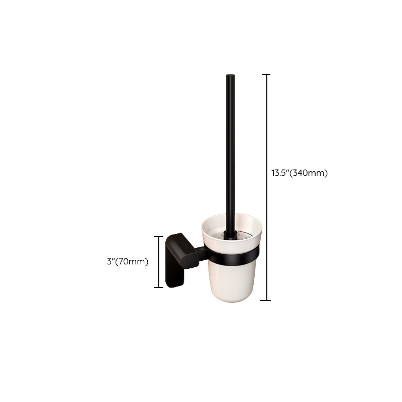 Avtoit | Modern Bathroom Set with Bath Shelf/Towel Holder & Paper Holder Black Bathroom Hardware