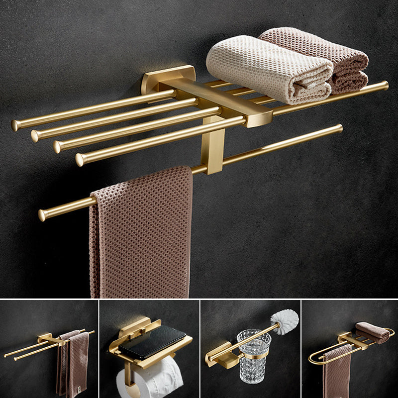 Avtoit | Traditional Golden Bath Accessories Set Brass Bathroom Accessories Kit