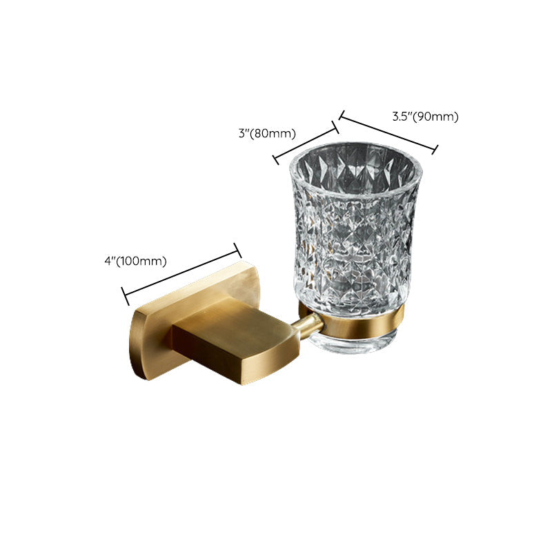 Avtoit | Traditional Golden Bath Accessories Set Brass Bathroom Accessories Kit