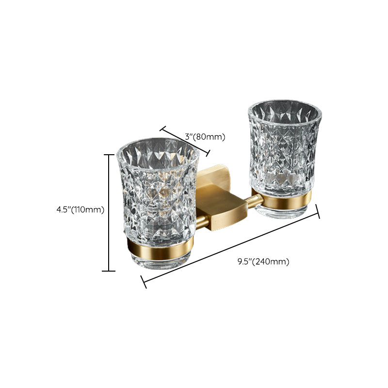 Avtoit | Traditional Golden Bath Accessories Set Brass Bathroom Accessories Kit