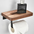 Avtoit | Wood and Aluminum Bath Accessory Set Black Bathroom Accessory Kit