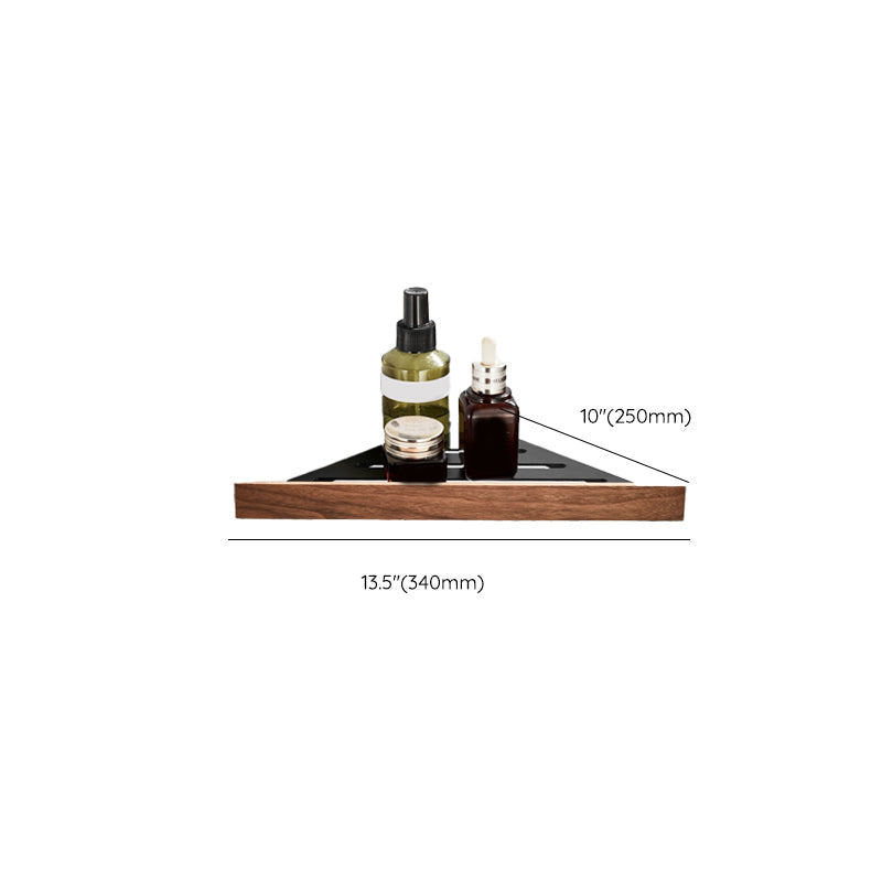 Avtoit | Wood and Aluminum Bath Accessory Set Black Bathroom Accessory Kit