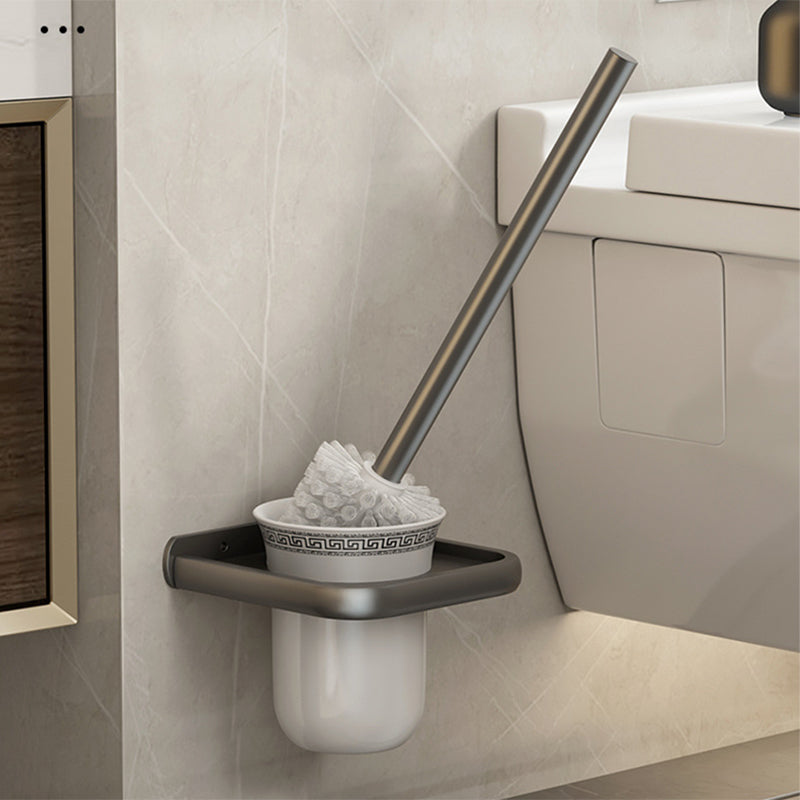 Avtoit | Contemporary Bathroom Accessory Set Grey Aluminum Bathroom Accessory Kit