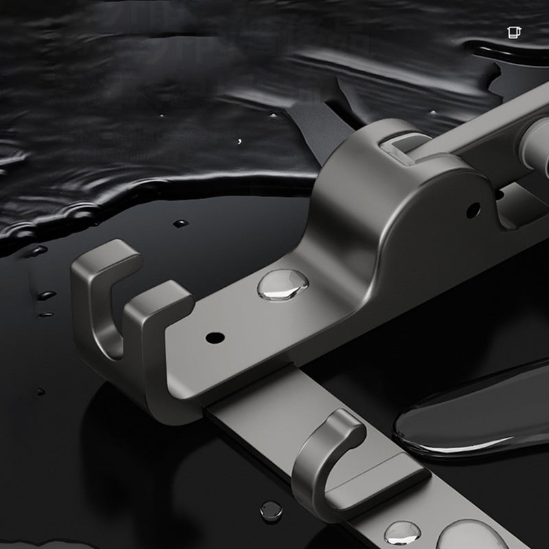 Avtoit | Contemporary Bathroom Accessory Set Grey Aluminum Bathroom Accessory Kit