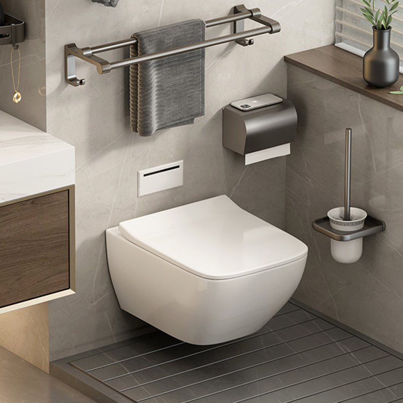 Avtoit | Contemporary Bathroom Accessory Set Grey Aluminum Bathroom Accessory Kit